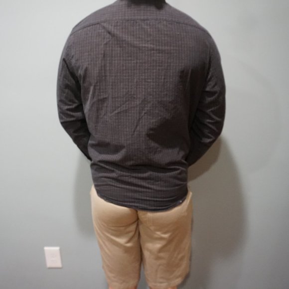Plaid Gray Shirt (Slightly Dressy) - Picture 2 of 2